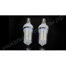 Светодиодная лампа (LED) E14 9Вт, 220В, прозрачная колба, форма "кукуруза"